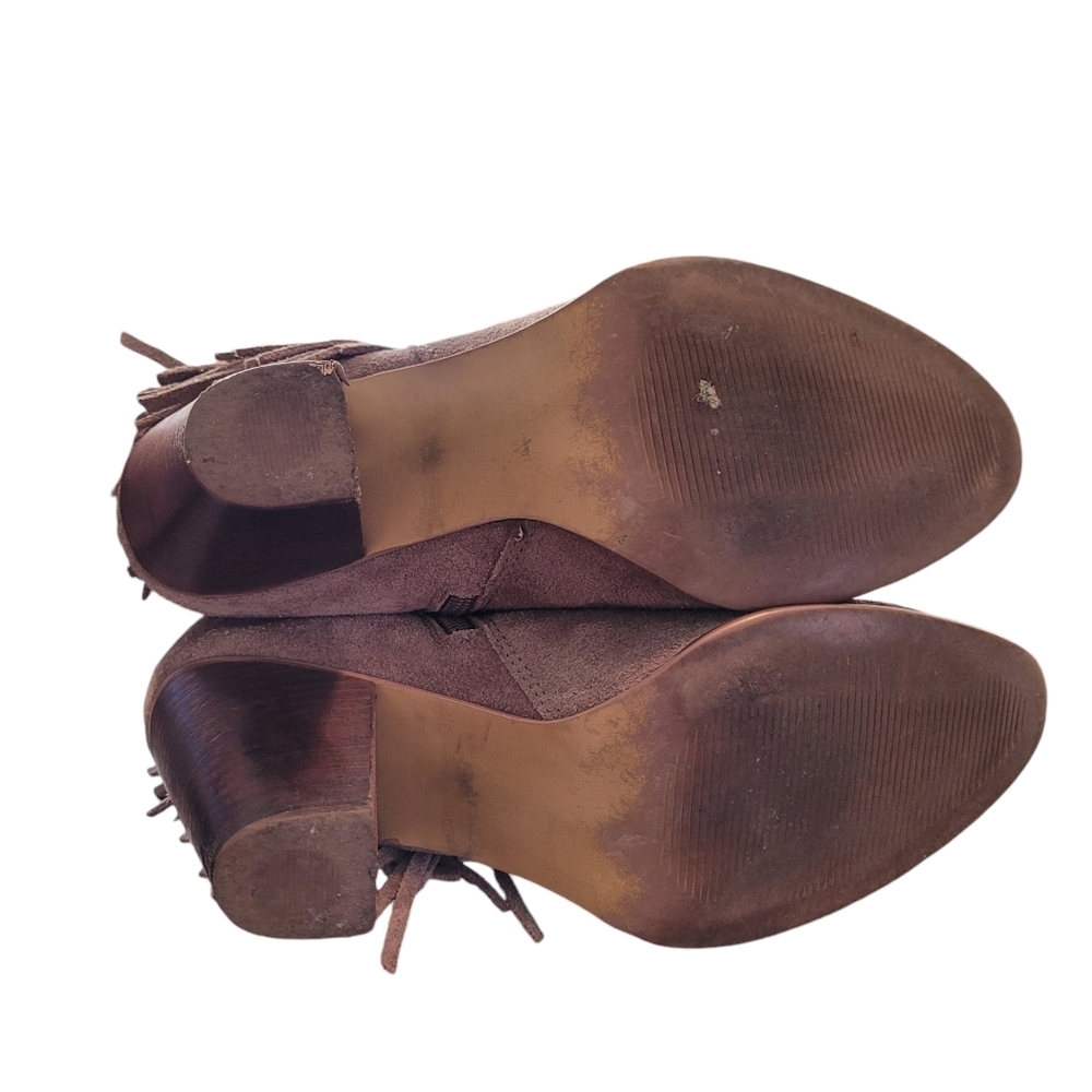 Steve Madden Cian Suede Anke Boot With Fringe - 9… - image 4